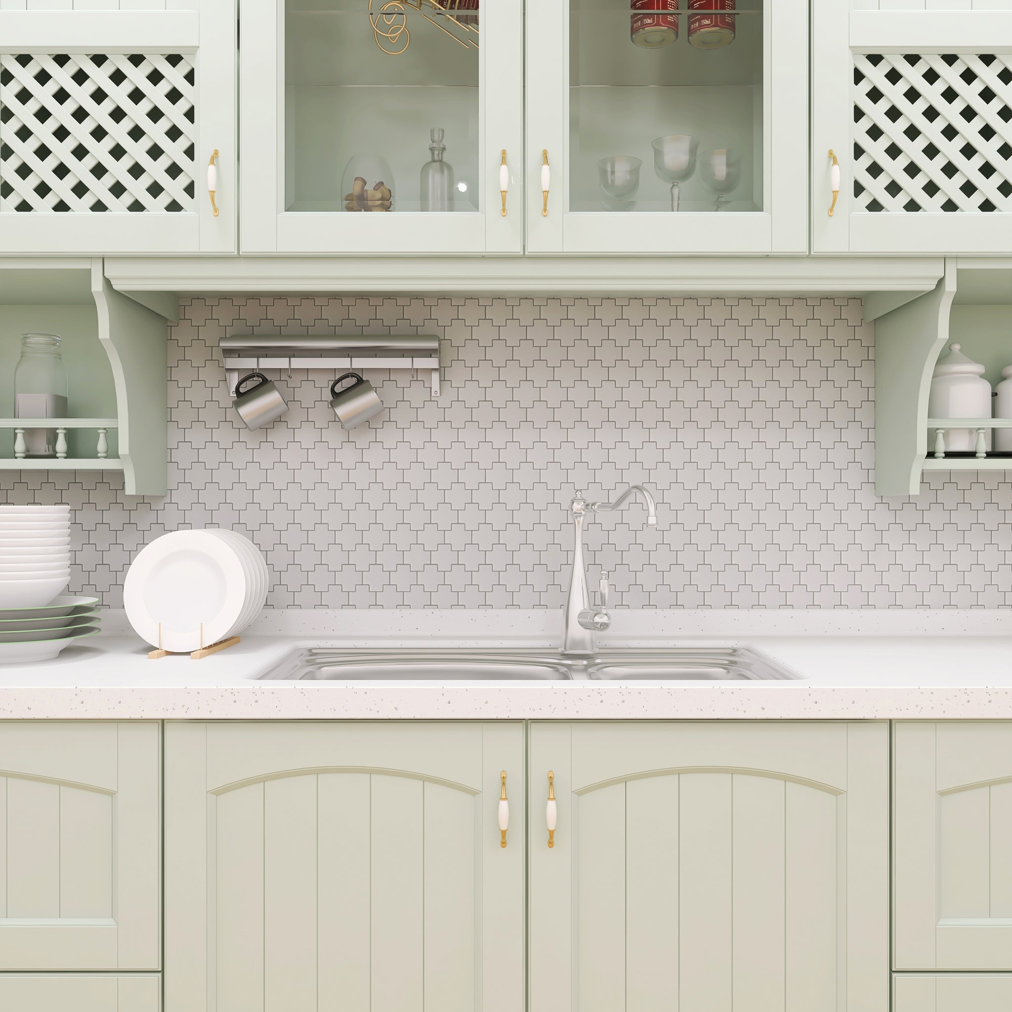 Shapes Cross Mosaics