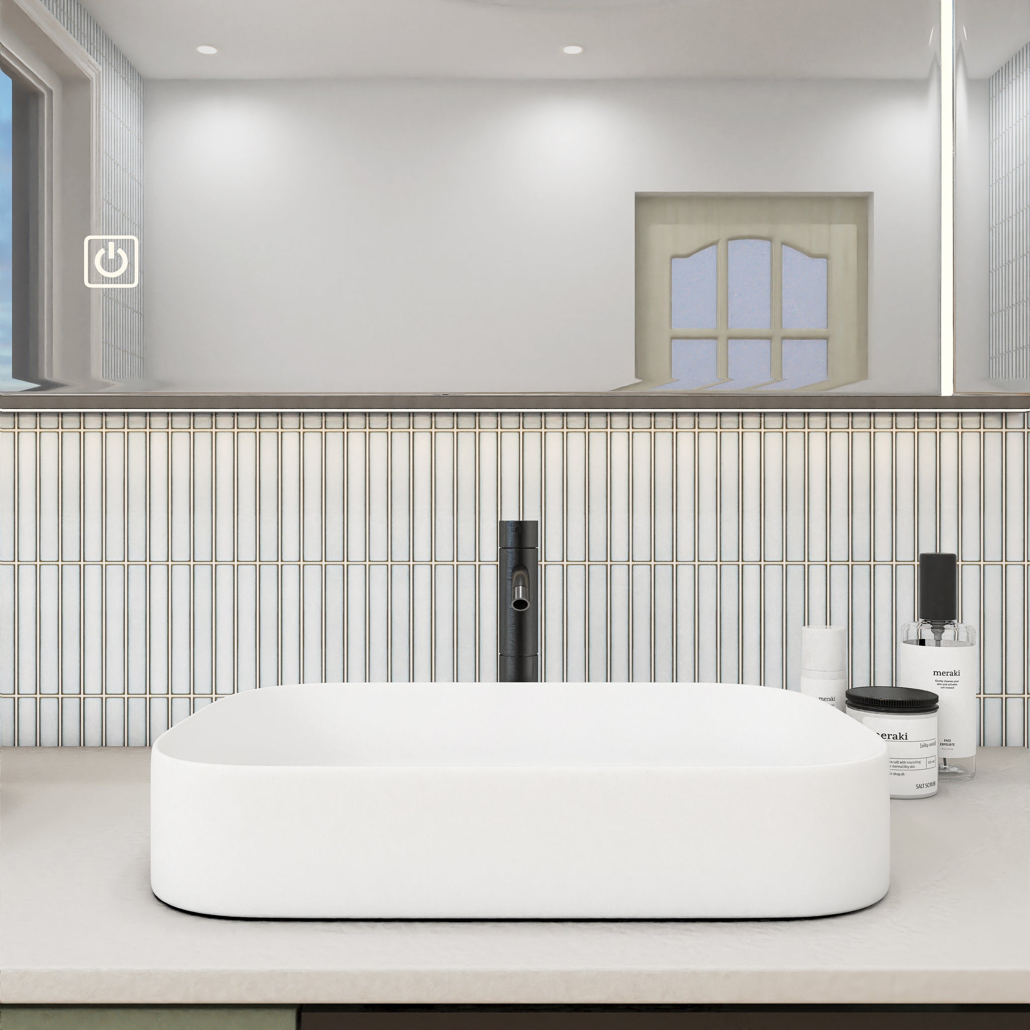 Porcelain Glazed Grid Mosaics