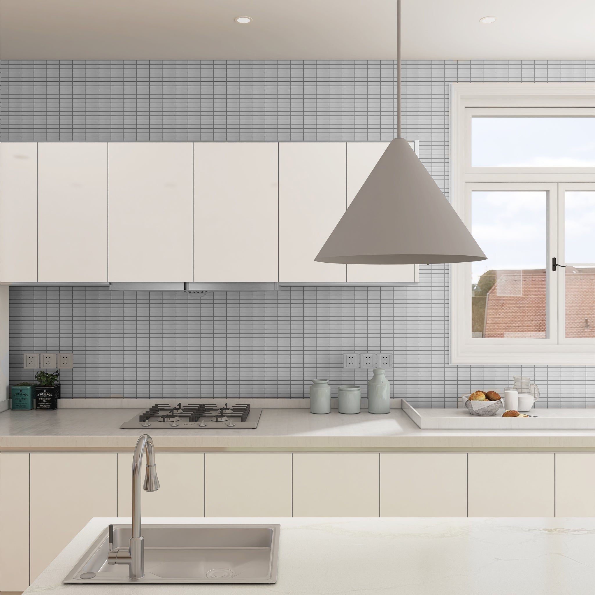 Porcelain Glazed Grid Mosaics