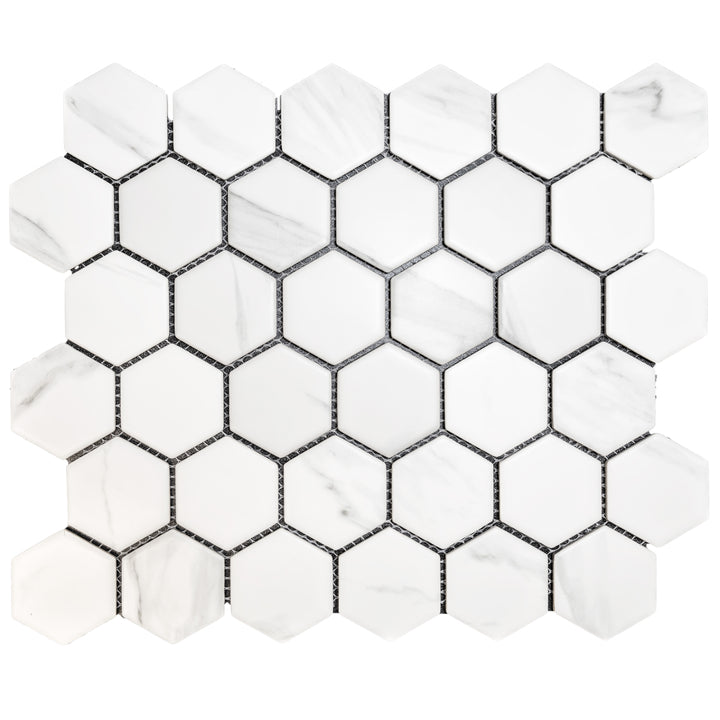 Porcelain Glazed Hex Mosaics