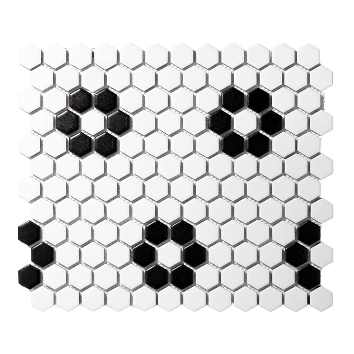 Porcelain Glazed Hex Mosaics