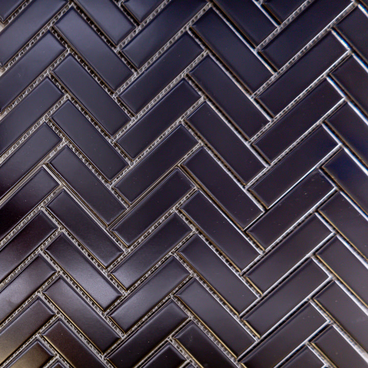 Porcelain Glazed Herringbone Mosaics