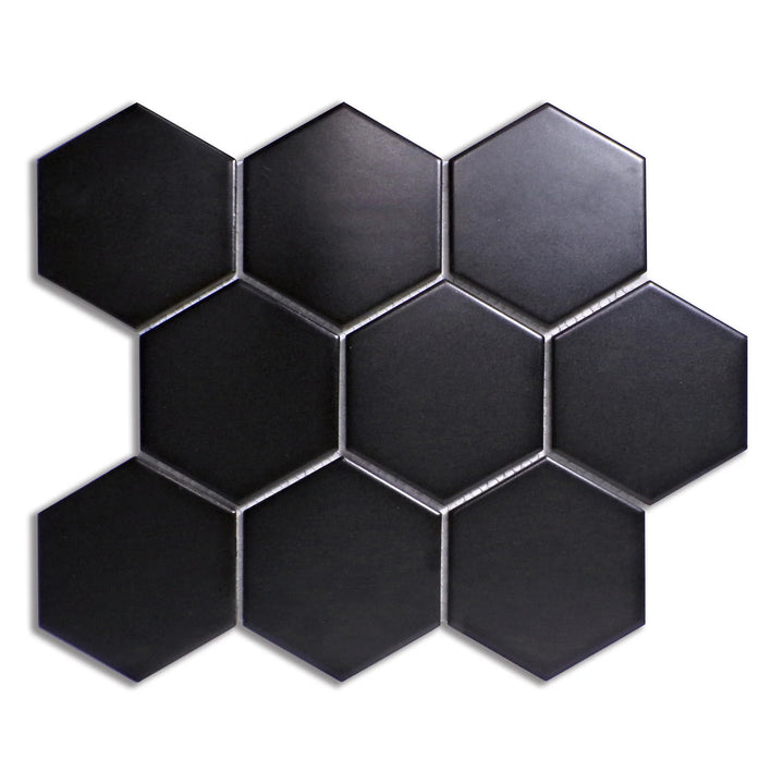 Porcelain Glazed Hex Mosaics