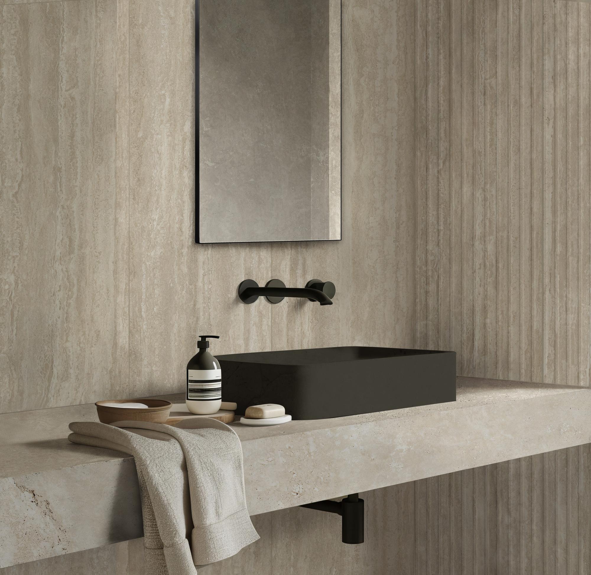 Travertine Veincut Dorica 3D Deco