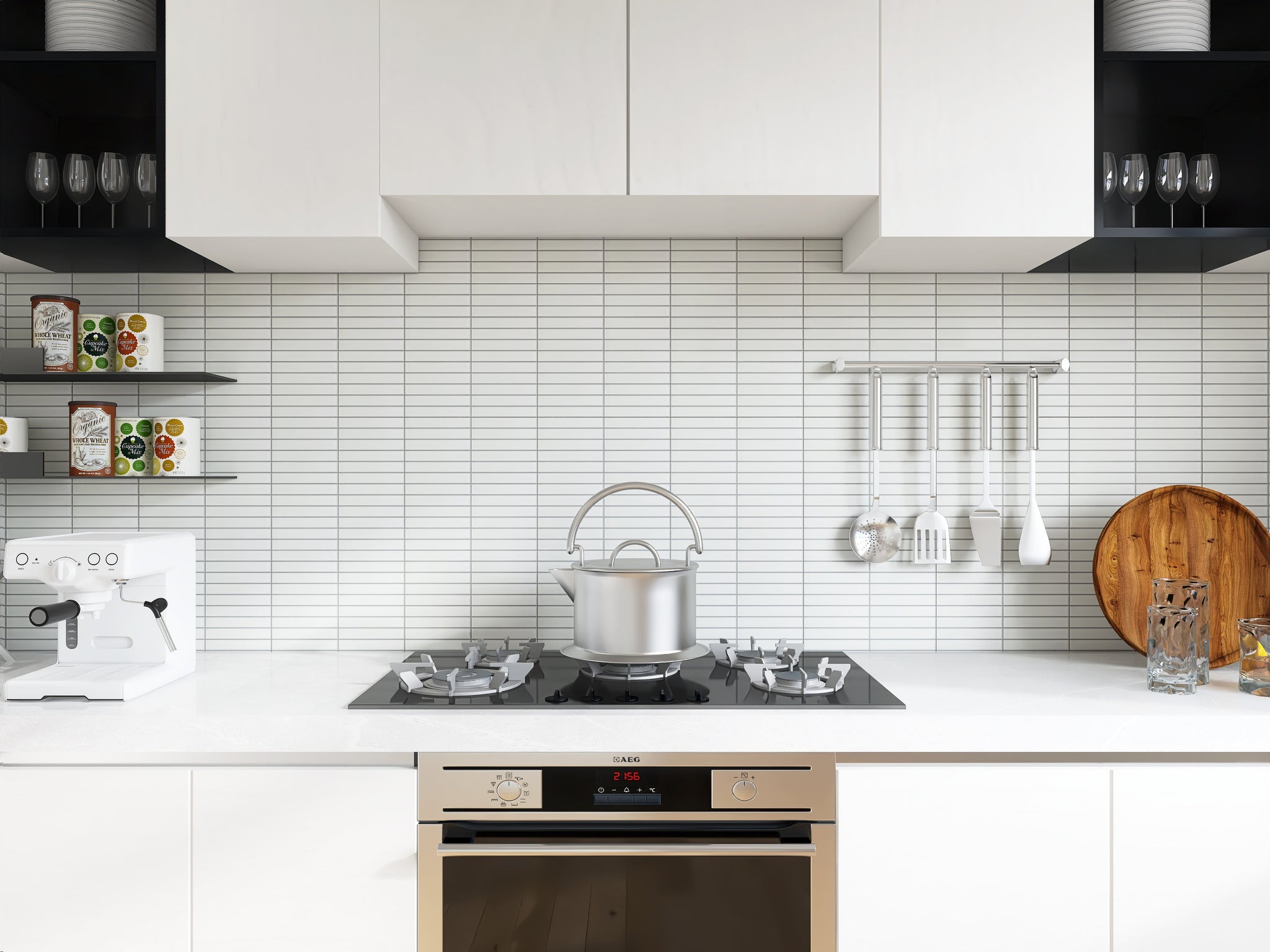 Porcelain Glazed Grid Mosaics