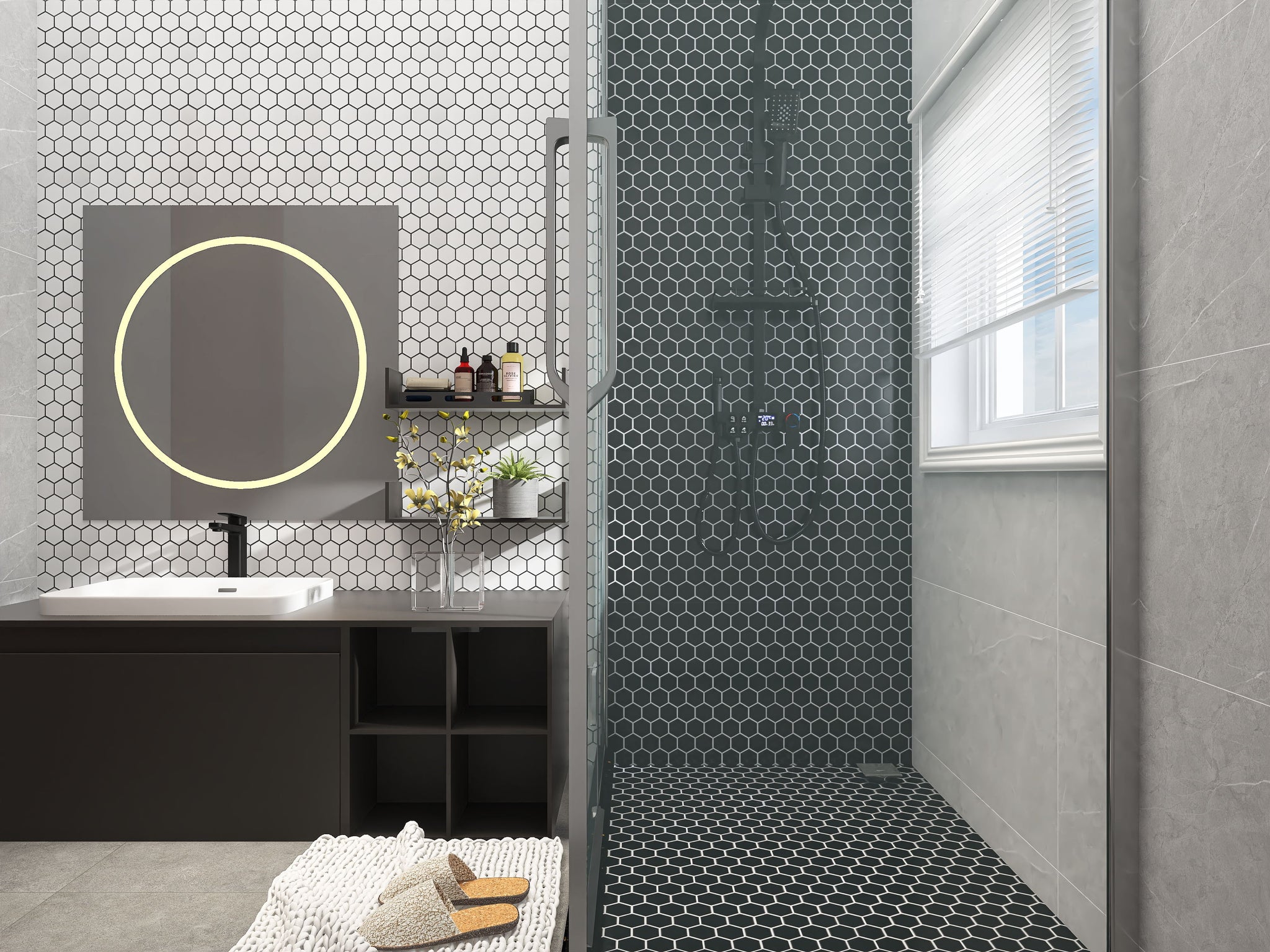 Solids Hex Mosaics