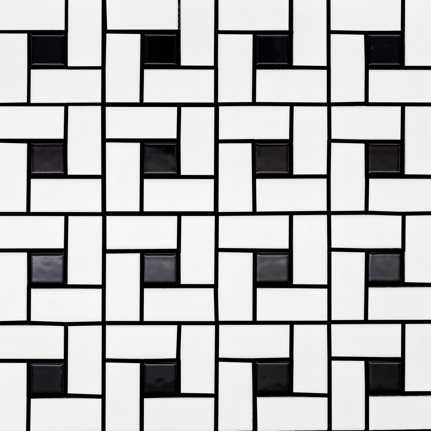 Porcelain Glazed Pinwheel Mosaics