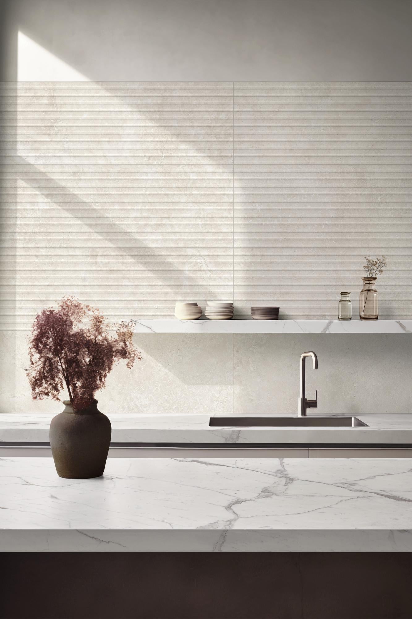 Travertine Veincut Dorica 3D Deco